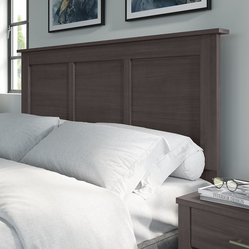 Queen Ash Grey Headboard - Storm Gray