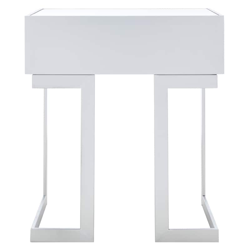 SAFAVIEH Koidula 1 Drawer Mirrored Accent Table - 23" W x 16" D x 26" H - 23Wx16Dx26H