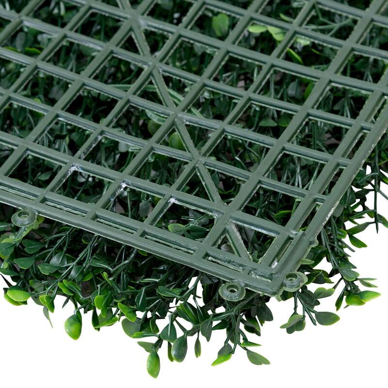 Costway 12 Artificial Hedge Plant Privacy Fence Screen Topiary