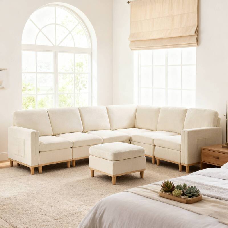 Modern Sofa Chair,Sectional Sofa with Soft Padding-Ideal for Living Room,Office & Dining Room