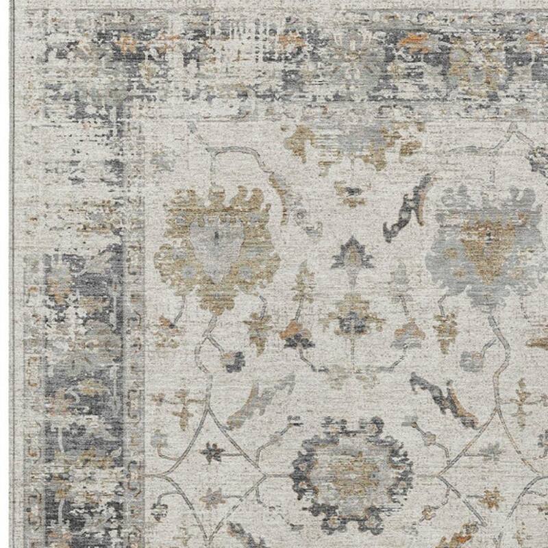 HomeRoots Floral Traditional Rectangle Outdoor Rug