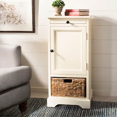 SAFAVIEH Cape Cod Cream 2-drawer Tall Storage Unit - 15.7" x 13" x 34.3"