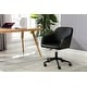 preview thumbnail 4 of 32, Porthos Home Madison Office Desk Chair, Tufted PU Leather Upholstery