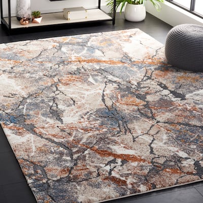 SAFAVIEH Cyrus Shag Gretje Modern Abstract Rug