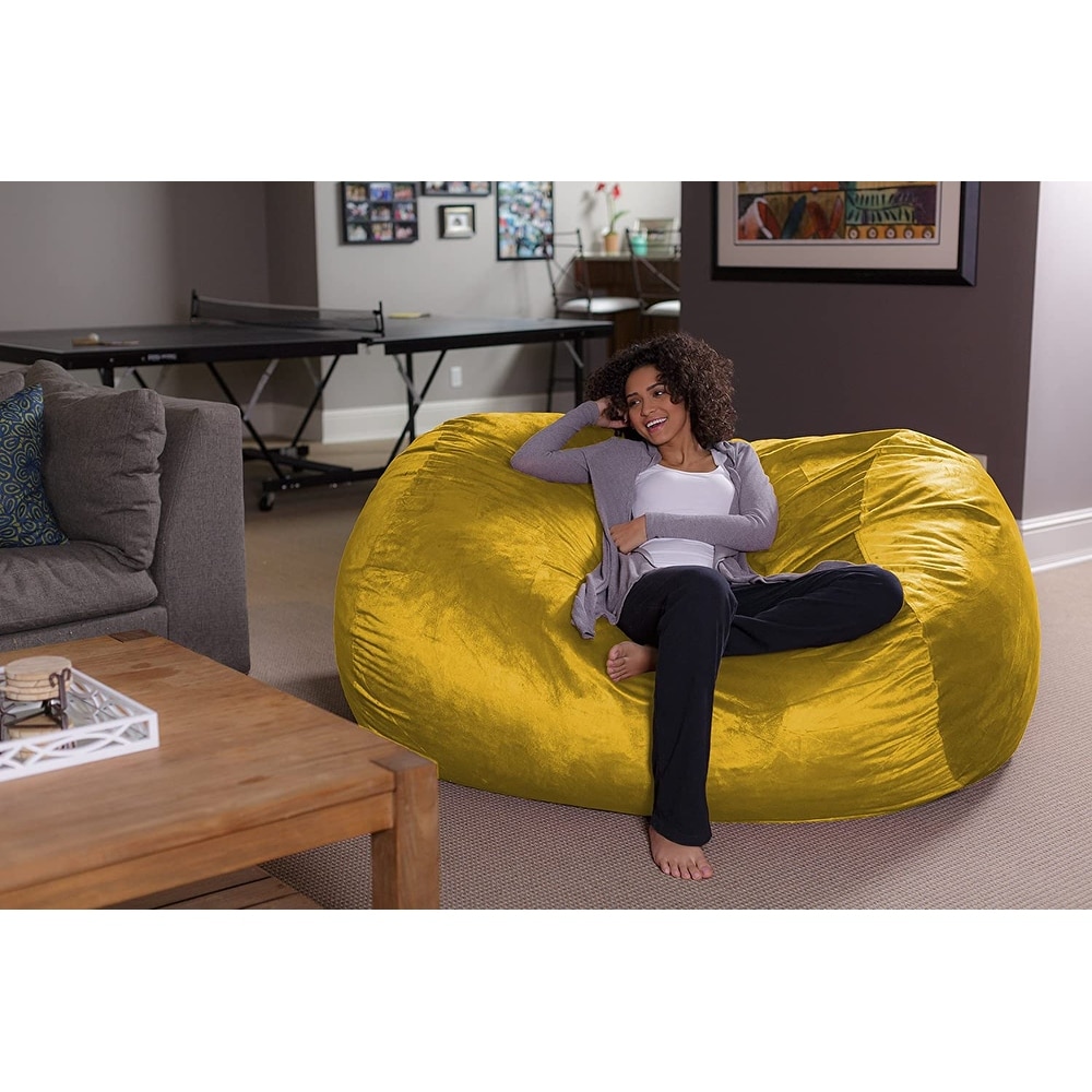 6-foot Memory Foam Bean Bag Chair - On Sale - Bed Bath & Beyond - 9936912