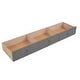 preview thumbnail 19 of 17, Twin over Twin Wood Bunk Bed with Three Drawers, Grey
