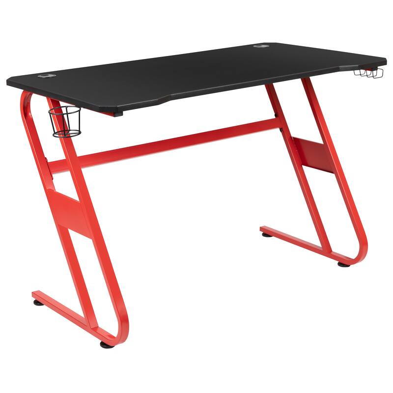 Gaming Bundle-Cup/Headphone Desk & Reclining Footrest Chair