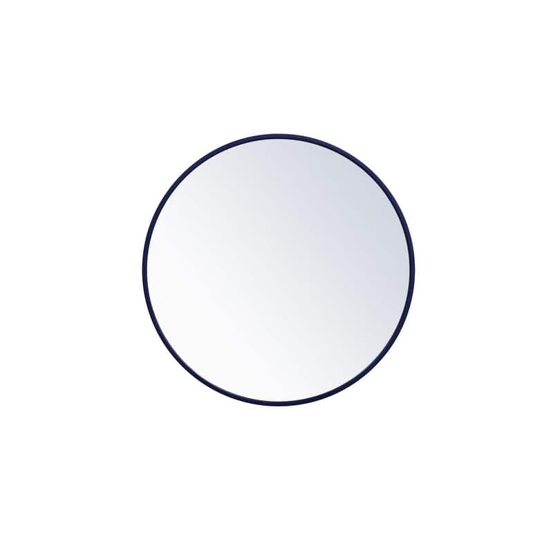 Carson Carrington Labbemala Metal Frame Round Mirror