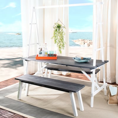 SAFAVIEH Outdoor Living Willamy 3 Pc Dining Set