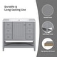 preview thumbnail 4 of 28, 36" Bathroom Vanity with Sink Combo, One Cabinet and Three Drawers, Solid Wood and MDF Board