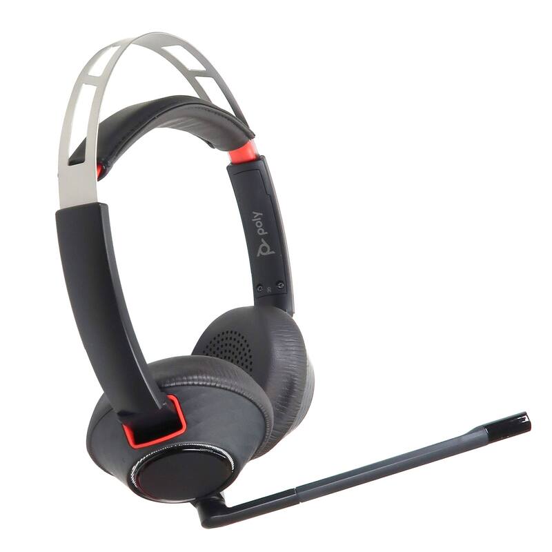 20x Poly Blackwire 5220 Stereo Wired Headset, Dual Ear Computer Headset with Boom Mic, USB-A, 3.5mm