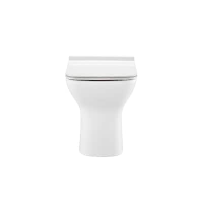 Swiss Madison Carre Wall Mounted Elongated Toilet Bowl Only - Seat