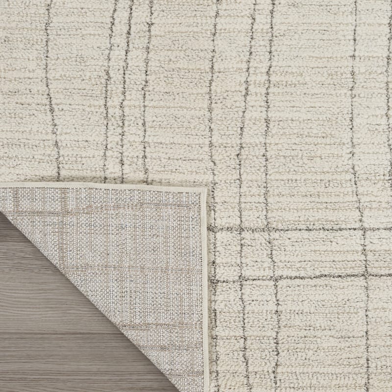 HomeRoots Abstract Scandinavian Rectangle Area Rug
