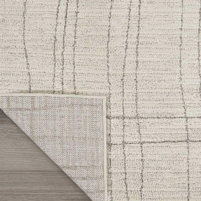 Power Loomed Abstract Modern Area Rug