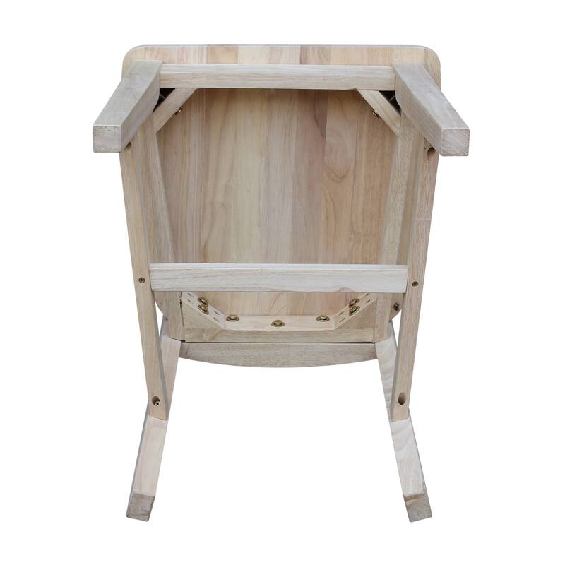 International Concepts Solid Wood San Remo Splatback Chairs - Set of 2