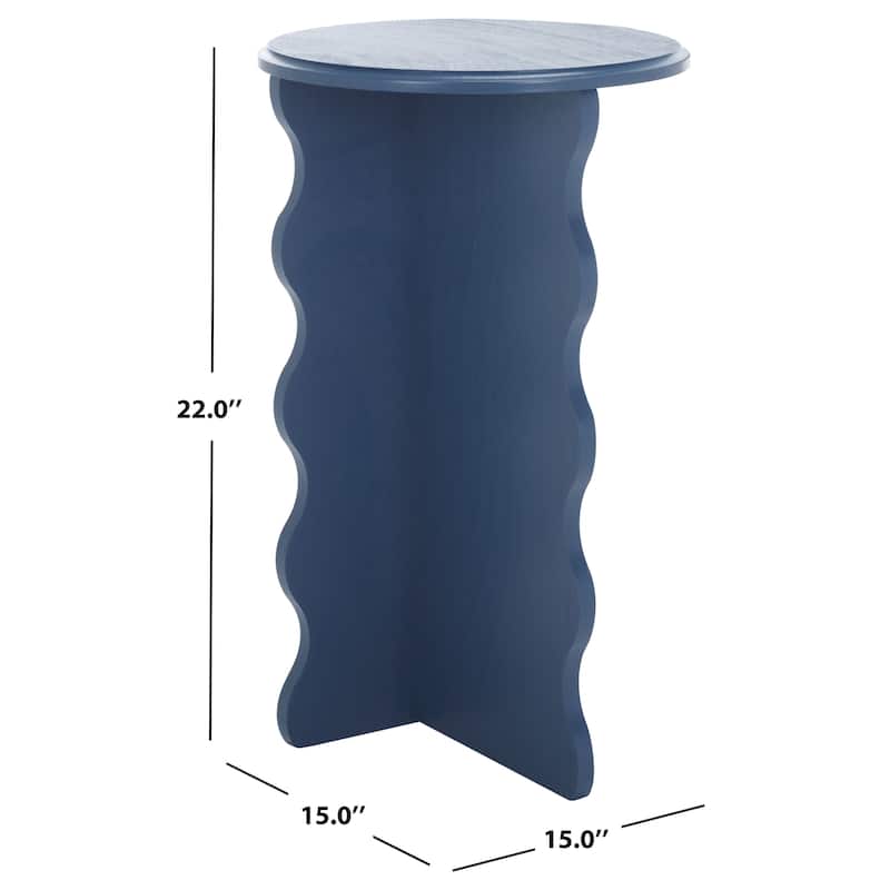 SAFAVIEH Lilith Wavy Accent Table - 15"W x 15"D x 22"H