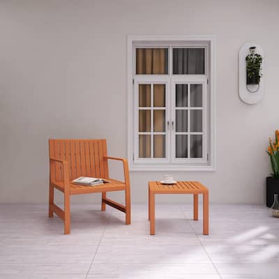 BNK Two-Piece PP Furniture set, 1 Chair & 1 Coffee Table, Indoor/Outdoor Use