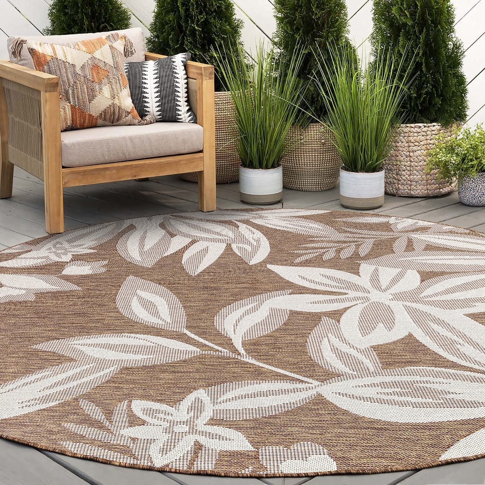 Exo Coastal Floral Indoor/Outdoor Area Rug