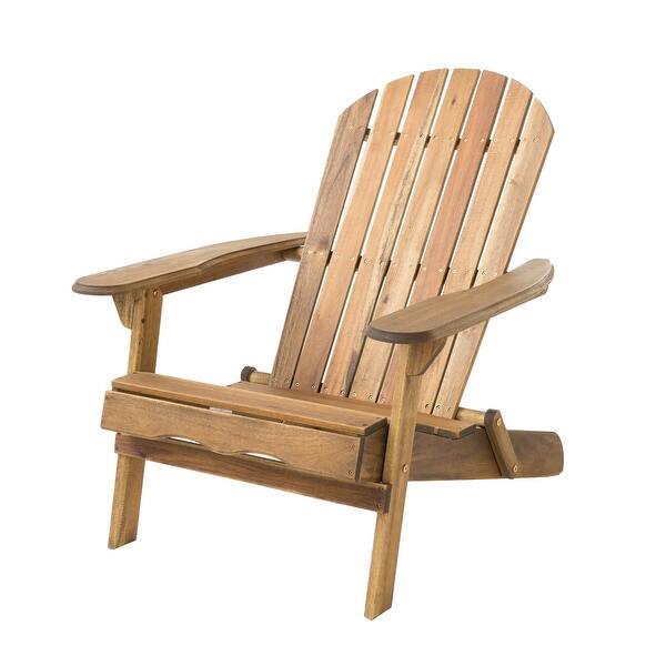 Hanlee Acacia Folding Adirondack Chair By Christopher Knight Home Overstock 11702230
