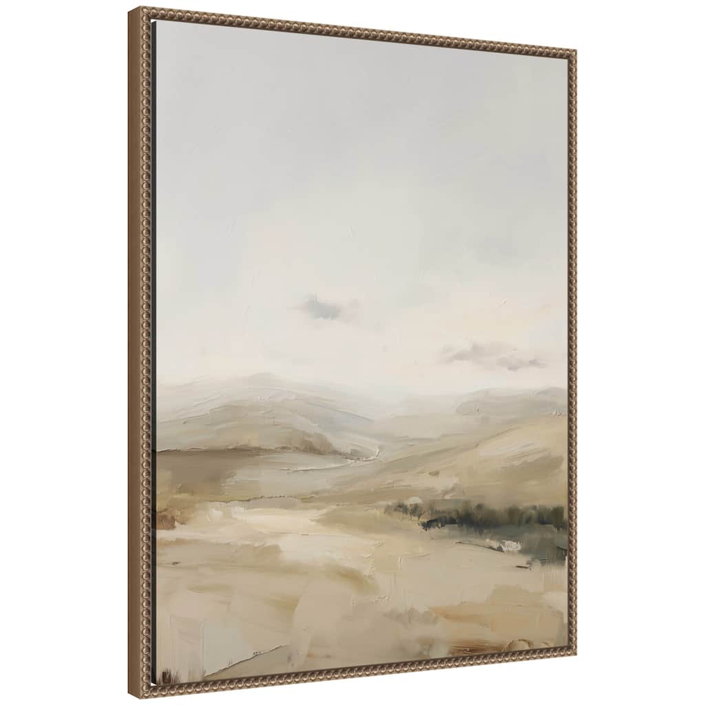 Kate and Laurel Fading Fields I by Amy Lighthall Framed Canvas Wall Art Print