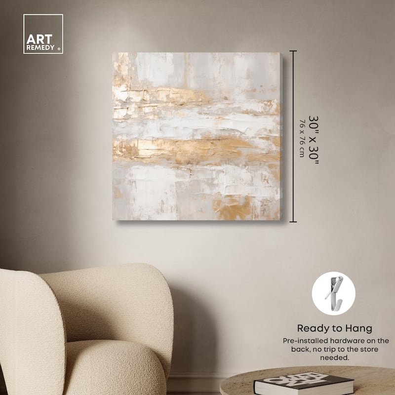 Melted Goldscape I Canvas by Art Remedy, Gallery Wrapped