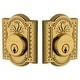 preview thumbnail 5 of 4, Grandeur Parthenon Solid Brass Rose Double Cylinder Keyed Entry Lifetime Brass
