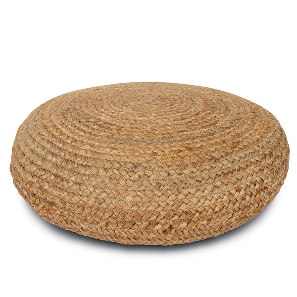 Jute pouf ottoman deals