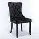 preview thumbnail 9 of 12, Dining Chairs Set of 2 with Nailhead Trim-Collection Velvet Upholstered