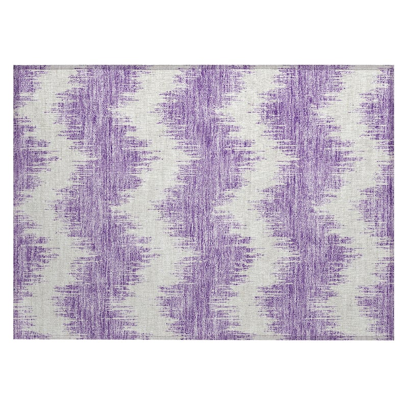 Machine Washable Indoor/ Outdoor Chantille Chevron Modern Rug