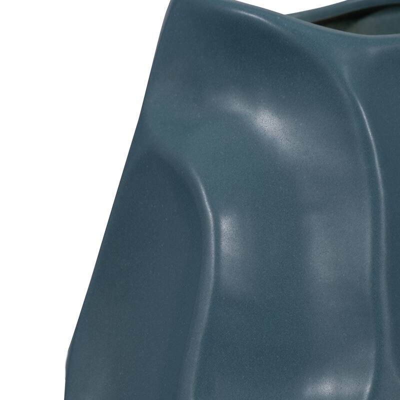 Ceramic Modern Arleta Decorative Vase - Teal