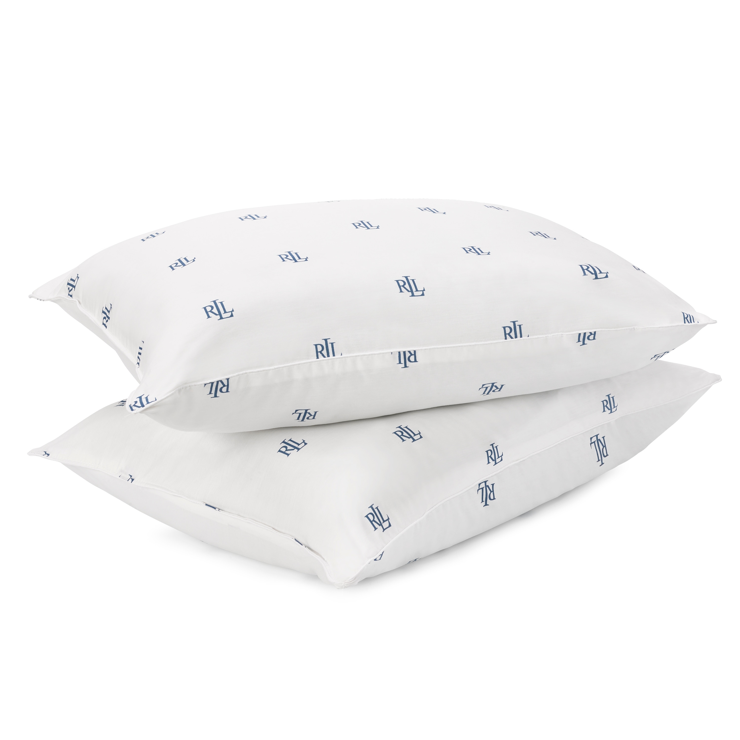Lauren Ralph Lauren Logo Bed Pillows 2 Pack - White - On