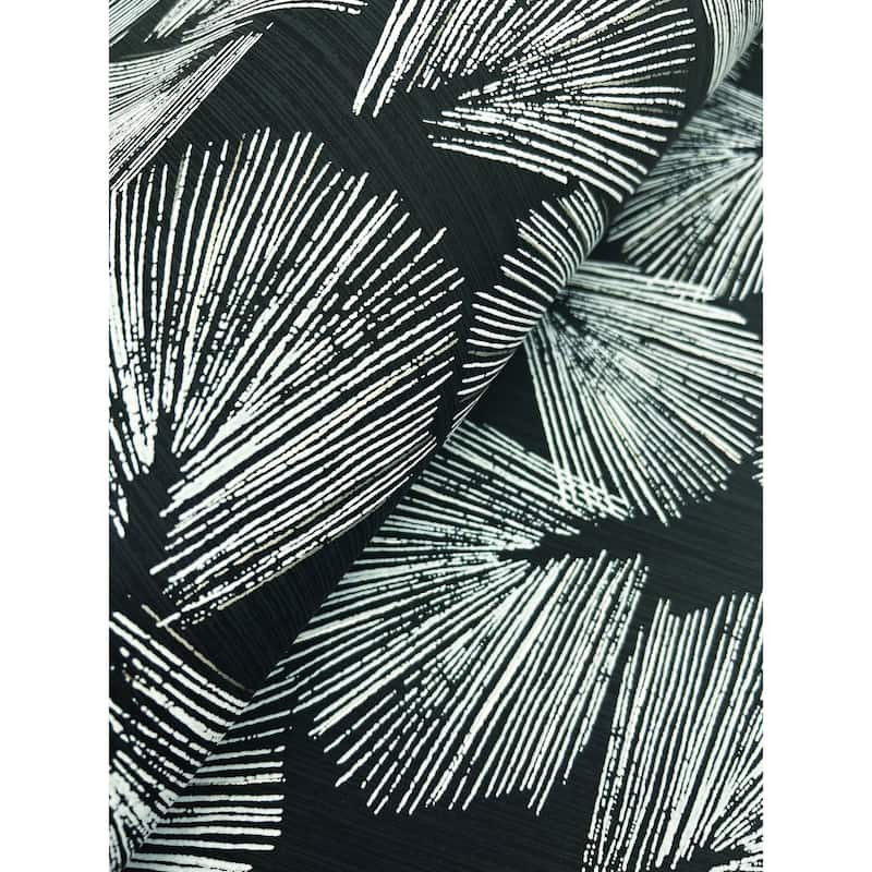 Saintes Elora Leaf 27 In W X 27 Ft L Wallpaper