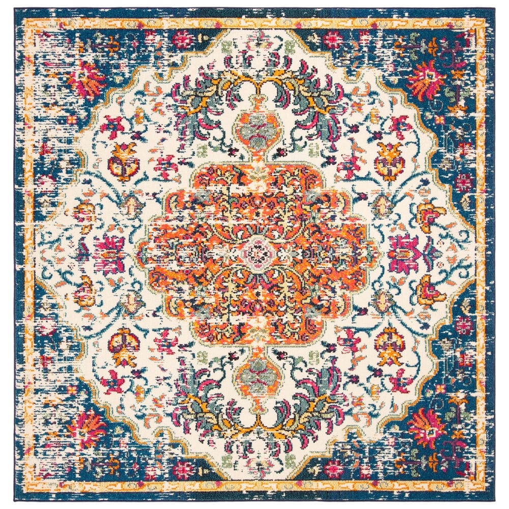 SAFAVIEH Madison Libusa Boho Medallion Distressed Rug