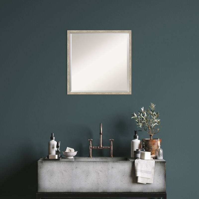 Imprint Beveled Wood Framed Wall Mirror