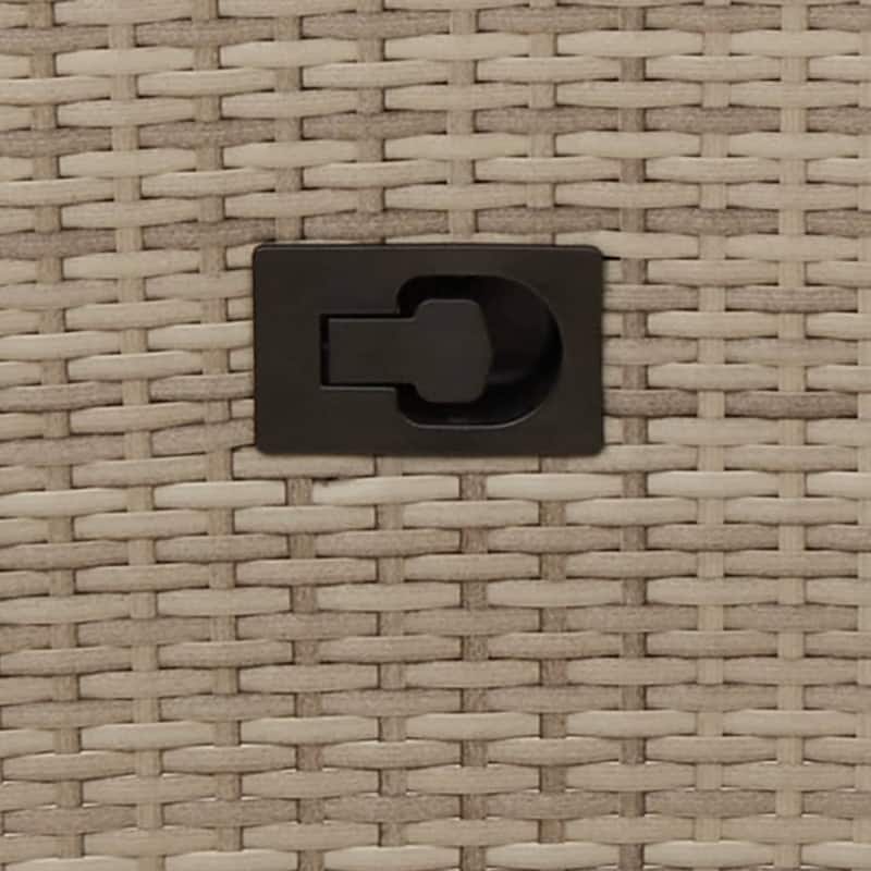 vidaXL Reclining Patio Chairs with Cushions Armchair Outdoor Seating Poly Rattan