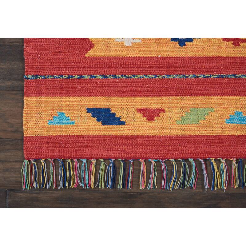 Nourison Baja Diamond Southwestern Fringe Area Rug
