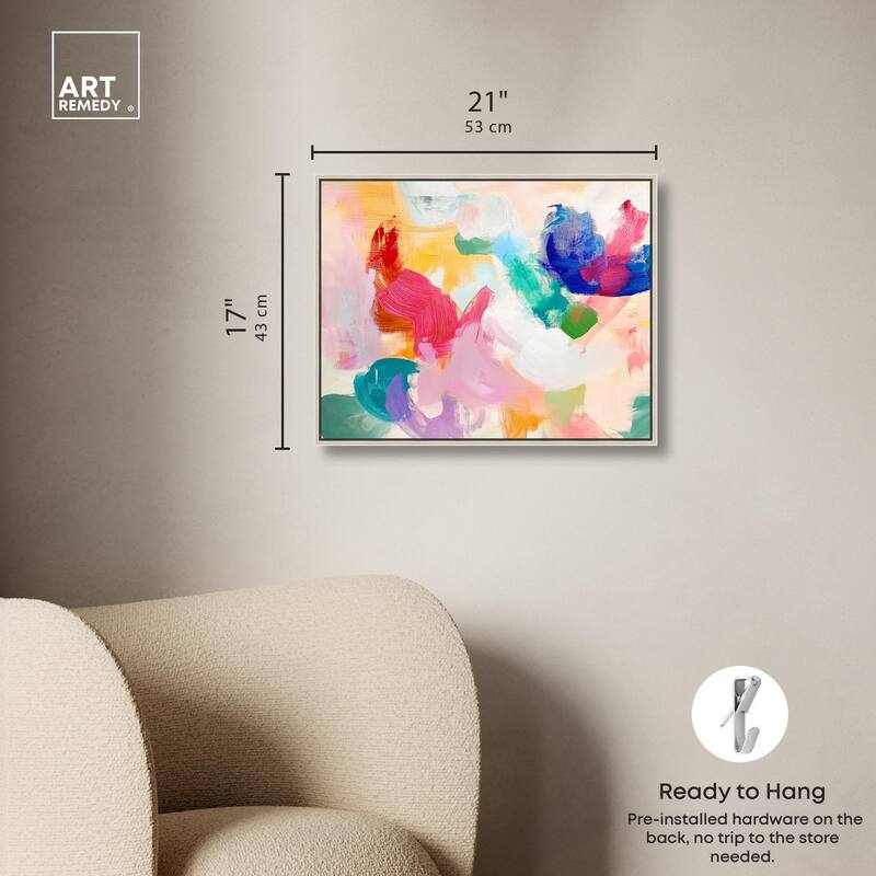 Pastel Riot I Colorful Canvas by Art Remedy