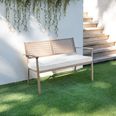 Sorra Home Sunbrella Canvas Indoor/Outdoor Corded Bench Cushion