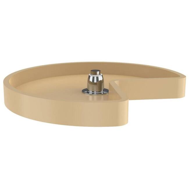 Rev-A-Shelf 6421 Series 18 Inch Pie Cut Single Lazy Susan Shelf with