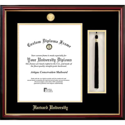 Harvard University 11w x 14h Tassel Box and Diploma Frame