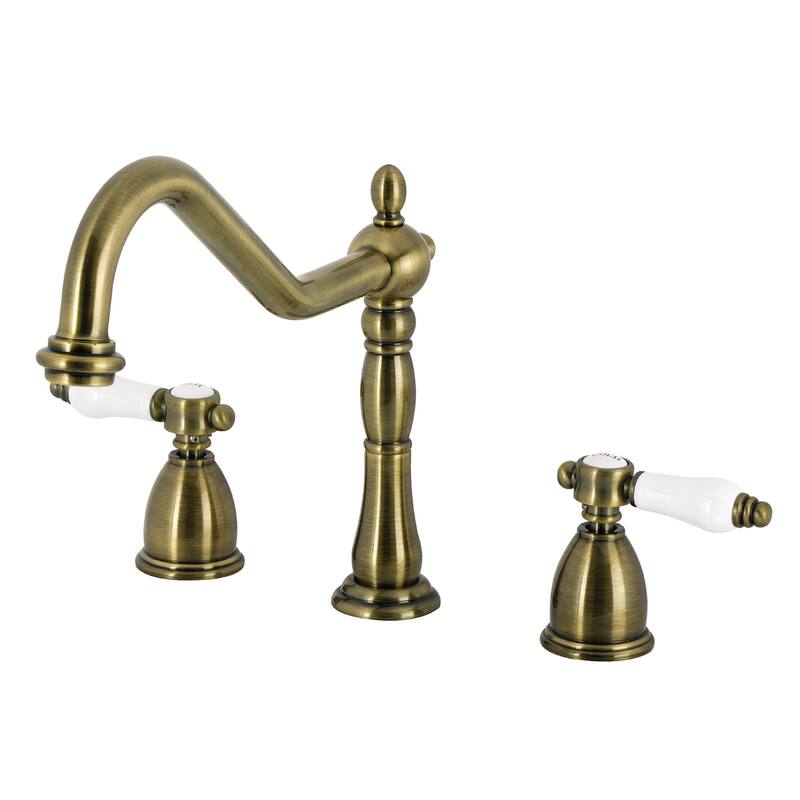Kingston Brass Bel-Air 1.8 GPM Widespread Kitchen Faucet - Antique Brass