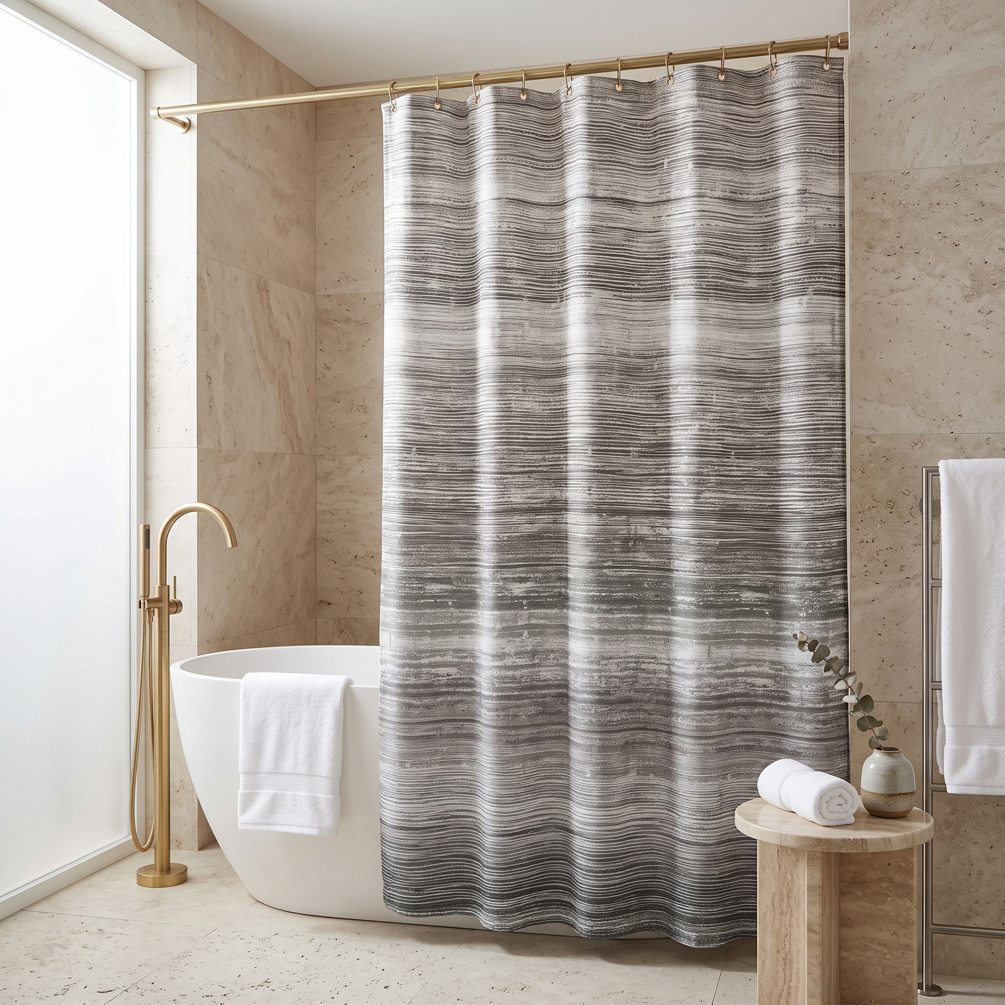 Nomad Polyester Shower Curtain
