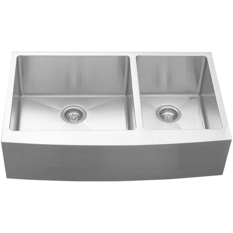 Karran USA EL-87-PK1 Elite 36" Farmhouse Double Basin Stainless Steel