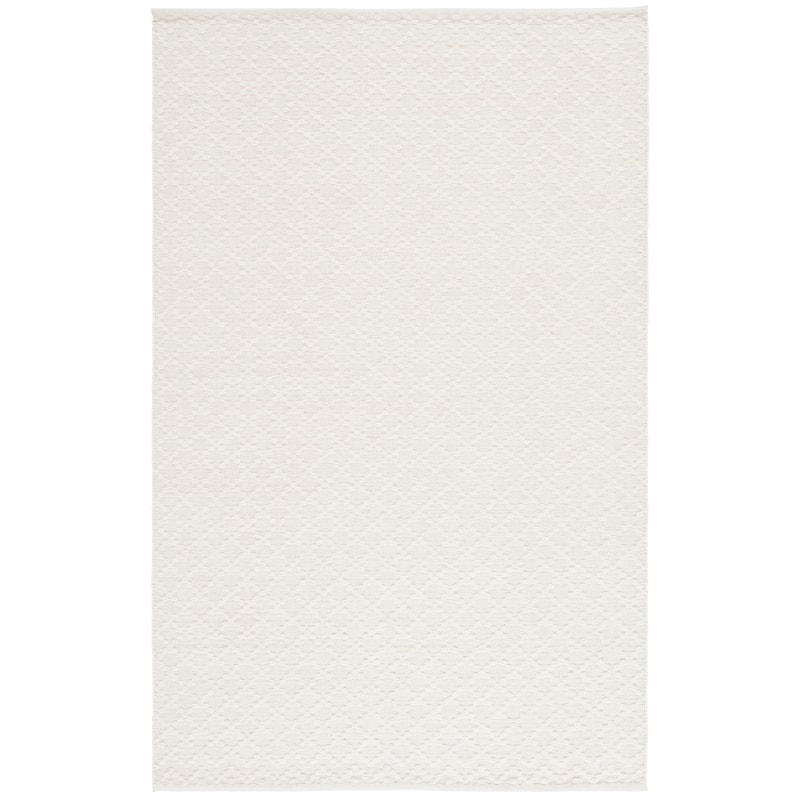 SAFAVIEH Hand-Woven Vermont Dedra Transitional Wool Rug - 5' x 8' - Ivory