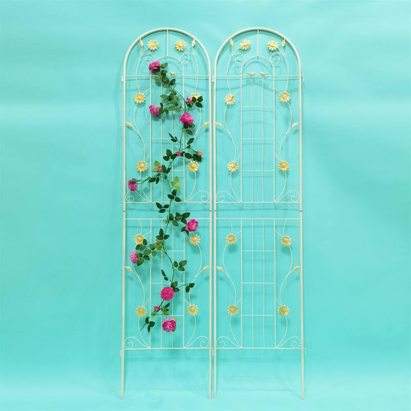 4 Pack Rustproof Metal Garden Trellis