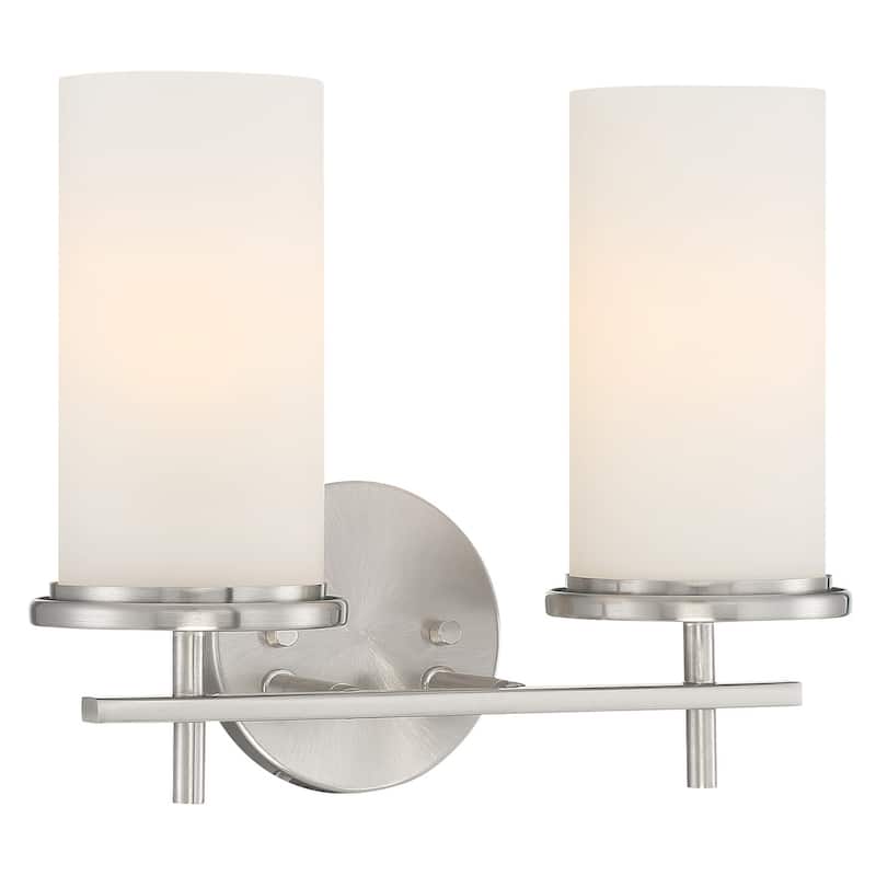 Minka Lavery Haisley 2 Light 13" Wide Bathroom Vanity Light - Brushed Nickel