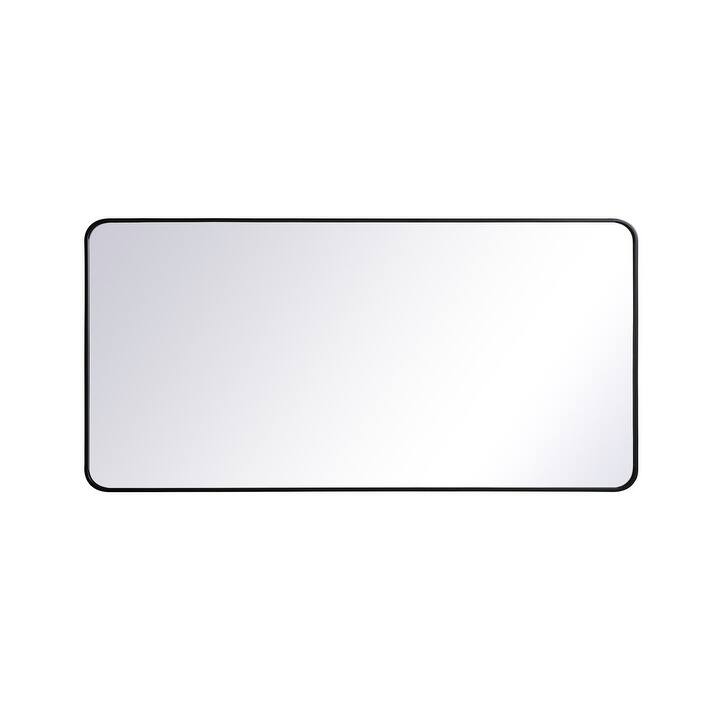 Ezra Soft Corner Metal Rectangular Mirror