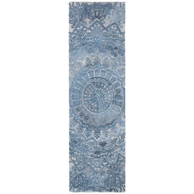 SAFAVIEH Handmade Marquee Genta Modern Medallion Wool Rug