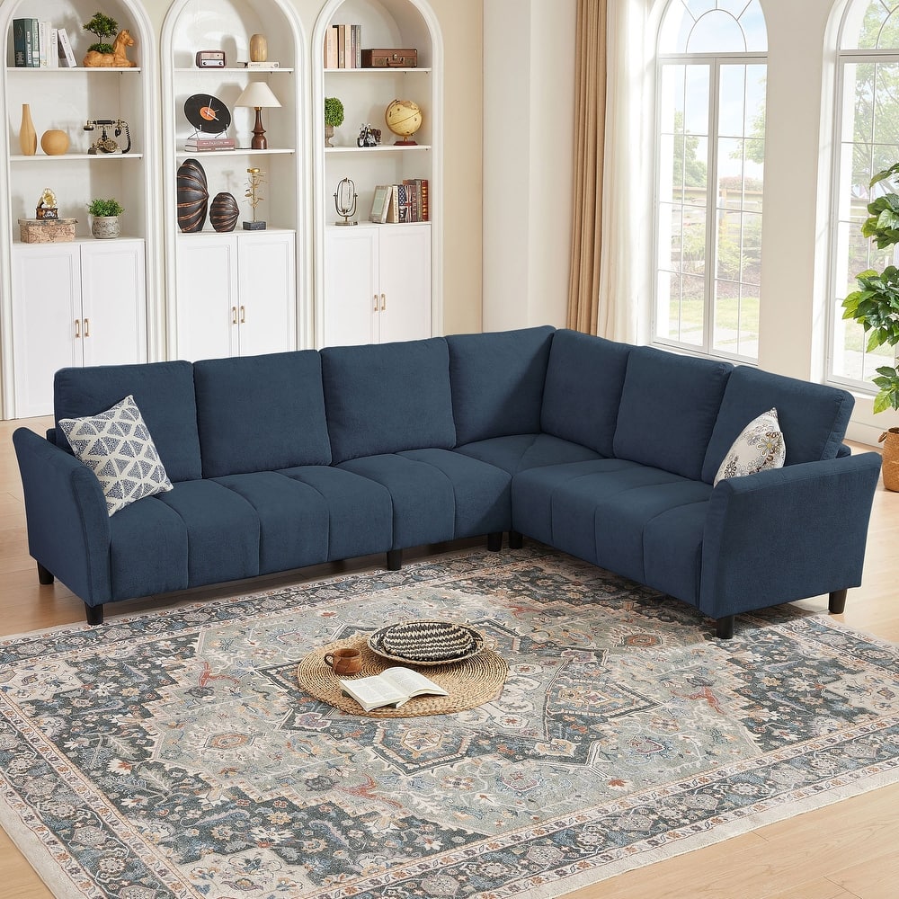 "102.56" Wide Reversible Sectional Sofa with Corner Lounge Seat