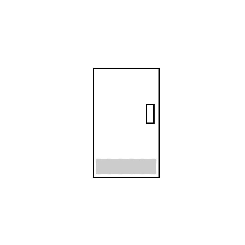 magnetic kick plate satin nickel
